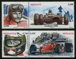 MONACO - 2015 - Pilotes Et Voitures F1, Graham Hill Et Michele Alboreto - 4v Neufs // Mnh - Ungebraucht