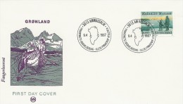 Fishing - Sealing And Whaling Industries Year.    Greenland Fdc.  H-328 - Cartas & Documentos
