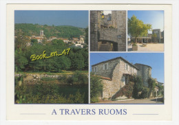 {54140} 07 Ardèche A Travers Ruoms , Multivues ; Village Médiéval , Vue énérale , Divers Aspects - Ruoms