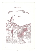 Cp, 86, Montmorillon, Vieux Pont Et Eglise Notre Dame, Publicité Au Verso : Crédit Mutuel - Montmorillon