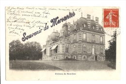 Cp, 49, Mersantes, Château De Memillon, Voyagée 1907 - Other & Unclassified