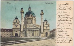 Cpa  WIEN Karlskirche - Wien Mitte