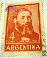 Argentina 1965 Jose Hernandez 4p - Used - Oblitérés