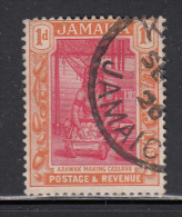 Jamaica Used Scott #89 SG #92w 1p Arawak Making Cassava Wmk: Multi Crown,  Script CA With Crown To Right - Jamaïque (...-1961)