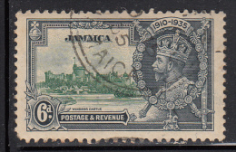 Jamaica Used Scott #111 6p 1935 George V Silver Jubilee - Pulled Corner Perf - Jamaica (...-1961)