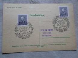 Hungary   40 éves A Hungária Magyar Bélyeggyüjtök Köre Budapest 1939  -   -alkalmi Bélyegzés  1899-1939    D129078 - Commemorative Sheets