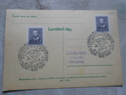 Hungary   40 éves A Hungária Magyar Bélyeggyüjtök Köre Budapest 1939  -   -alkalmi Bélyegzés  1899-1939    D129081 - Hojas Conmemorativas