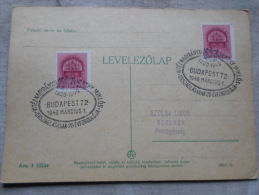 Hungary  Vitéz Nagybányai  Horthy Miklós Országlásának  20 évfordulója  -alkalmi Bélyegzés   1940  D129086 - Feuillets Souvenir