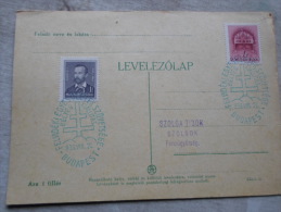 Hungary  Felvidéki Egyesületek Szövetsége  Budapest 1939   -alkalmi Bélyegzés     D129087 - Commemorative Sheets
