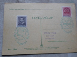 Hungary  Felvidéki Egyesületek Szövetsége  Budapest 1939   -alkalmi Bélyegzés     D129087 - Foglietto Ricordo