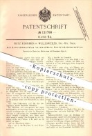 Original Patent - Fritz Eisenbeis In Wellesweiler B. Neunkirchen , 1899 , Gesteinbohrmaschine , Bergbau !!! - Kreis Neunkirchen