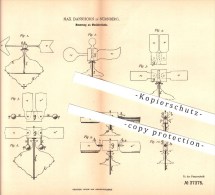 Original Patent - Max Dannhorn In Nürnberg , 1885 , Neuerung An Musikkreiseln , Musik , Spielzeug !!! - Jouets Anciens