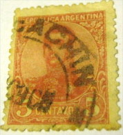 Argentina 1908 General San Martin 5c - Used - Usados