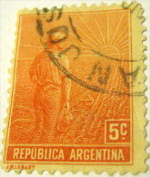 Argentina 1911 Agriculture 5c - Used - Oblitérés