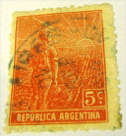 Argentina 1912 Agriculture 5c - Used - Usati