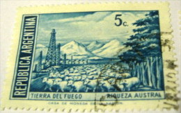Argentina 1971 Tierra Del Fuego 5c - Used - Oblitérés