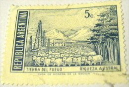 Argentina 1972 Tierra Del Fuego 5c - Used - Oblitérés