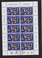 Bloc De 10 Timbres Europe 2004  YT 417 Oblitéré /  Sheet  2004 Used  Mi 484  Europa Union - Hojas Bloque