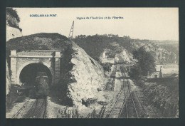 Comblain- Au- Pont. Ligne De L'Amblève Et De L'Ourthe. Train. Travaux Chemin De Fer. - Comblain-au-Pont