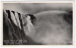 RHODESIA (ZIMBABWE) - VICTORIA FALLS UNIQUE PHOTO OF MAIN FALL TAKEN HANGING FROM ROPE 150 FEET DOWN - Zimbabwe