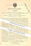 Original Patent - Franz Müller In Hadamar , 1883 , Schornstein Mit Ventilation , Ofenbau , Schornstein , Gebläse !!! - Hadamar