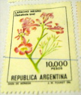 Argentina 1982 Flowers Tabebuia Ipe 10000p - Used - Oblitérés