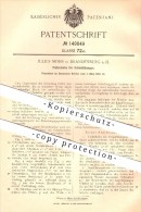 Original Patent - Julius Mohs In Brandenburg , 1902 , Fallscheibe Für Schießübungen , Gewehr , Schützenzunft !!! - Brandenburg