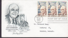 United States Premier Jour Lettre FDC Cover 1962 Sam Rayburn 3-Stripe Artmaster Cachet - Andere & Zonder Classificatie