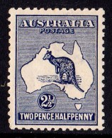 Australia 1918 Kangaroo 21/2d Blue 3rd Wmk Mint - Listed Variety - Neufs