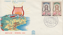 Enveloppe  1er  Jour   MONACO   EUROPA    1963 - 1963