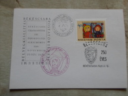 Hungary  Békéscsaba 250 éves - 1968 - FDC     D129133 - Souvenirbögen