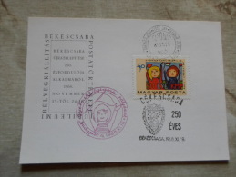 Hungary  Békéscsaba 250 éves - 1968 - FDC     D129137 - Herdenkingsblaadjes