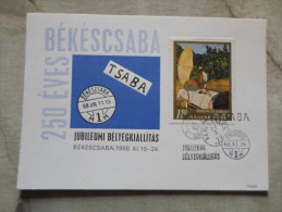Hungary  Békéscsaba 250 éves - 1968 -    D129144 - Herdenkingsblaadjes