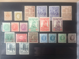 Belgique - Belgie - Beau Lot Timbres Anciens (28, 32, 126/128, 207/210) CV +600€ - Colecciones