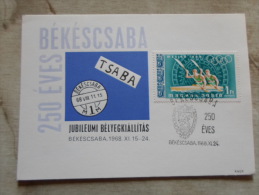 Hungary  Békéscsaba 250 éves - 1968 - Mexico  1968 - Olympia - Canoe   D129148 - Souvenirbögen