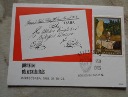 Hungary  Békéscsaba 250 éves - 1968 -Bélyegkiállítás  (KNER) -     D129159 - Commemorative Sheets