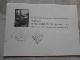 Hungary Békéscsaba  1966 - Országos Képz. Bélyegkiállítás     D129184 - Ortsausgaben