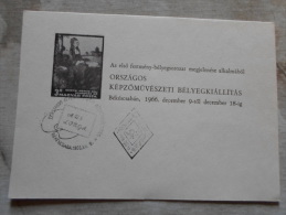 Hungary Békéscsaba  1966 - Országos Képz. Bélyegkiállítás     D129185 - Emissioni Locali