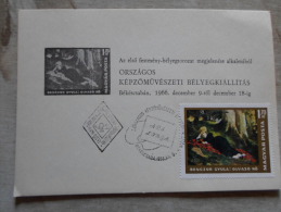 Hungary Békéscsaba  1966 - Országos Képz. Bélyegkiállítás     D129189 - Ortsausgaben