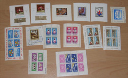 Rumänien Romania 14 Blocks Mini Sheets 1969-81 ** MNH - Collections