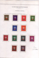 LIECHTENSTEIN 1968 1969 OFFICIAL STAMPS SERVICE COAT OF ARMS CROWN AND VALUE SERVIZIO CORONA E CIFRA FULL SET SERIE MNH - Dienstmarken