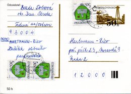 TCHECOSLOVAQUIE. Entier Postal Ayant Circulé. - Cartoline Postali