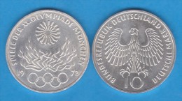 ALEMANIA (Republica Federal) 10 Marcos 1.972 F PLATA/SILVER SC/UNC  KM#135  T-DL-10.793 - Otros & Sin Clasificación