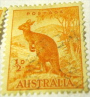 Australia 1937 Kangaroo 0.5d - Used - Oblitérés