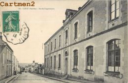 LOUE : ECOLE SUPERIEURE - ANIMEE - CPA 72 - Loue