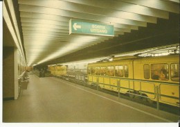 Bruxelles -- Métro  L. 1  Parc.    (2 Scans) - Nahverkehr, Unterirdisch