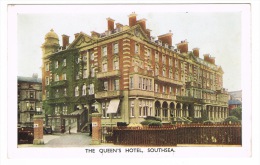 RB 1026 -  Early Postcard - The Queen's Hotel - Southsea Portsmouth Hampshire - Portsmouth