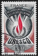 SERVICES N°  45  FRANCE  -  UNESCO -  1975  OBLITERE - Oblitérés