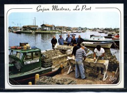 GUJAN MESTRAS . Le Port Ostréicole Carte Trés Animée. Voir Recto - Verso    (T244) - Gujan-Mestras