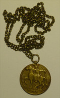 Hongrie Hungary Ungarn 1930 "" M. O. V. E. "" Chain Medal "Hungarian National Defence Association" - Sonstige & Ohne Zuordnung